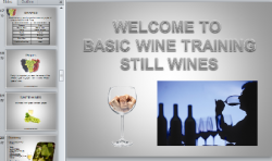 Wine Training